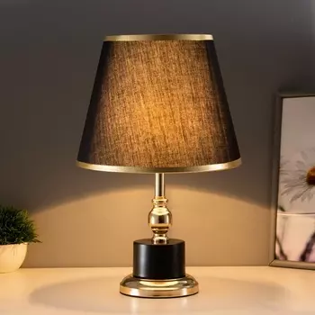 Лампа настольная «Луиза» 160 Вт E27 черный 252541 см