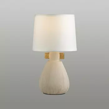 Лампа настольная Lumion. Fusae, 40Вт, E14, 270х160х160 мм, цвет бежевый