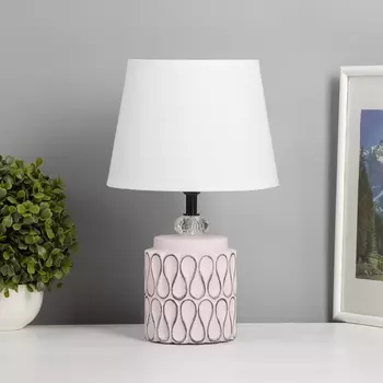 Лампа настольная «Медитация» 140 Вт Е14 розовый 202035 см