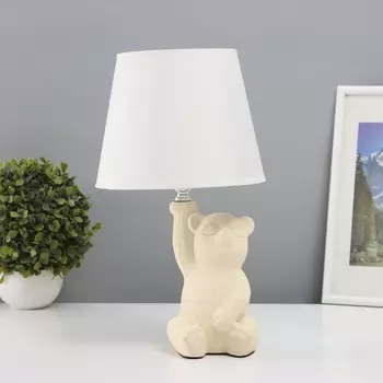 Лампа настольная «Миша» 140 Вт Е14 бежевый 19.519.536 см