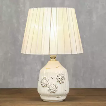 Лампа настольная "Муза" 1x40Вт E14 белый 20х20х30,5 см.