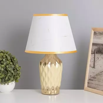 Лампа настольная «Наталия» 140 Вт Е14 бежевый/золото 242440 см