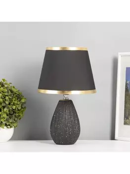 Лампа настольная «Нежность» 140 Вт Е14 черный/золото 202034 см