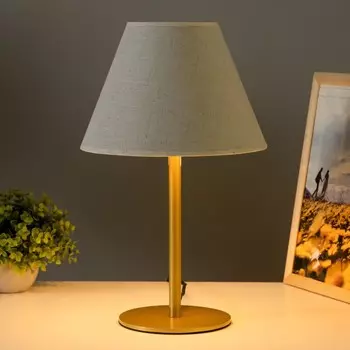 Лампа настольная Oliver 1х15Вт Е27 лимон/белый 25х25х40см RISALUX