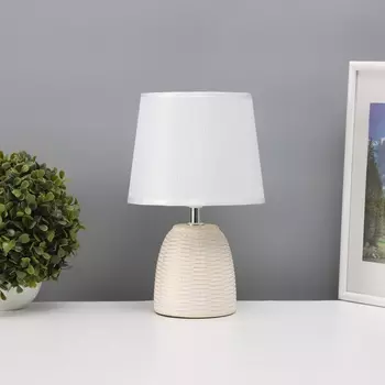 Лампа настольная «Плетение» 140 Вт Е14 белый 202034 см