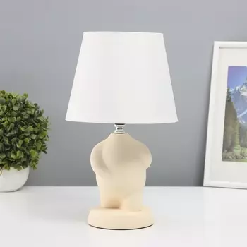 Лампа настольная «Пузан» 140 Вт Е14 бежевый 19.519.534 см