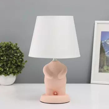 Лампа настольная «Пузан» 140 Вт Е14 розовый 19.519.534 см