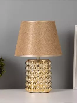 Лампа настольная RISALUX «Бабл», 40 Вт, Е14, золото, 222232 см