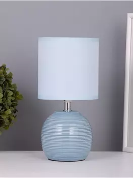 Лампа настольная RISALUX «Бриз», 140 Вт Е14, голубой, 131325 см