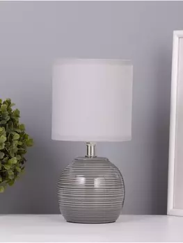 Лампа настольная RISALUX «Бриз», 140 Вт Е14, серый, 131325 см
