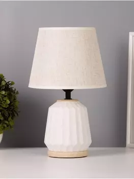 Лампа настольная RISALUX «Грани», 140 Вт Е27, белый, 202031 см