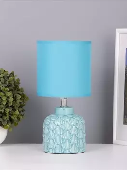 Лампа настольная RISALUX «Исида», 140 Вт Е14, голубой, 141428 см