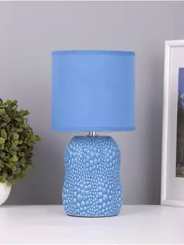 Лампа настольная RISALUX «Иссин», 140 Вт Е14, синий, 151530 см