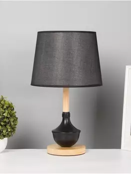 Лампа настольная RISALUX ЭКО «Тамара» 140 Вт Е27 коричневый/черный 262644 см