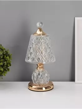 Лампа настольная RISALUX «Элизабет», LED, 10 Вт, ночник 3 Вт, золото, 141433 см