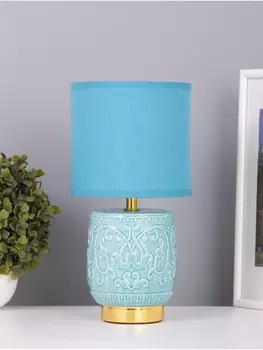 Лампа настольная RISALUX «Юдзу», 140 Вт Е14, голубой, 151530 см