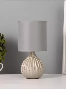 Лампа настольная RISALUX «Капли», 40 Вт, Е14, серый, 121224 см