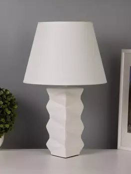 Лампа настольная RISALUX «Мозайка», 40 Вт, Е14, белый, 242438 см