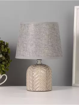 Лампа настольная RISALUX «Пегас», 40 Вт, Е14, серый, 161625 см