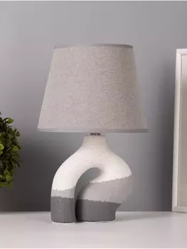 Лампа настольная RISALUX «Риф», 140 Вт Е27, серый/белый, 202032 см