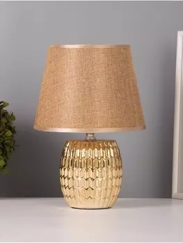 Лампа настольная RISALUX «Рябь», 40 Вт, Е14, золото, 191927 см