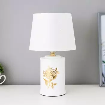 Лампа настольная "Розалина" 1хЕ14 40Вт белый 17х17х29 см