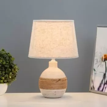 Лампа настольная с абажуром «Шпагат светлый» Е14 232334 см