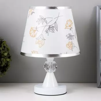 Лампа настольная с подсветкой «Пион» 140 Вт Е27 220 В белый 212135 см RISALUX