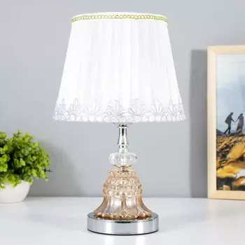 Лампа настольная с подсветкой RGB «Арион» 140 Вт Е27 220 В хром 212135 см.