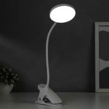 Лампа настольная сенсорная 16109/1 LED 4 Вт USB АКБ 3000/6000К белый 9.51244 см RISALUX