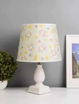 Лампа настольная «Шанталь» 1хЕ14 40 Вт белый RISALUX 7412963