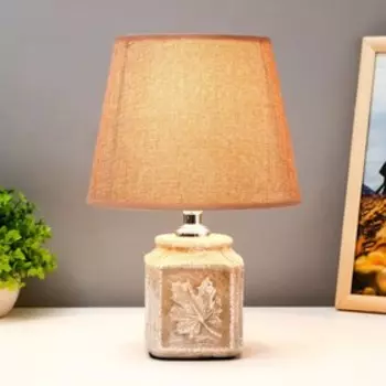 Лампа настольная "Шарлотта" E14 40Вт серый 20х20х27 см RISALUX