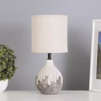 Лампа настольная «Срез» 140 Вт Е14 белый/черный 151530 см