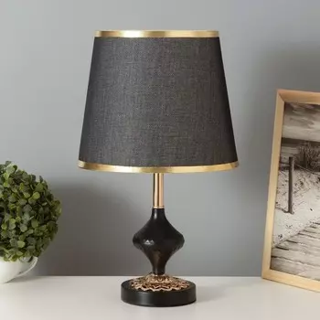 Лампа настольная «Талия» 140 Вт Е27 черный/золото 252543 см