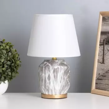 Лампа настольная «Вероника» 140 Вт Е14 черный/белый 202031 см