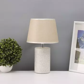 Лампа настольная «Волны» 140 Вт Е14 серый/бежевый 202034 см