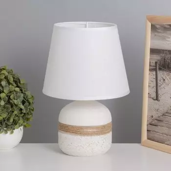 Лампа настольная «Зелия» 140 Вт Е14 белый 202030 см