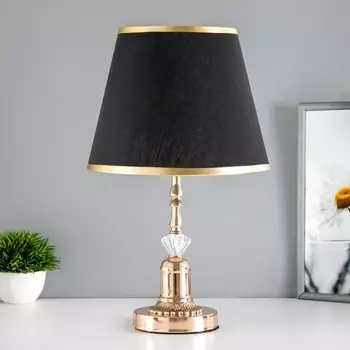 Лампа настольная "Земфира" 1x60Вт E27 черный 25х25х40см