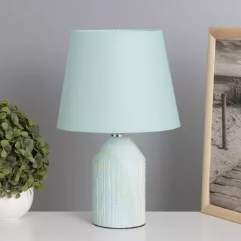 Лампа настольная «Жизель» 140 Вт Е14 бирюзовый 202032 см