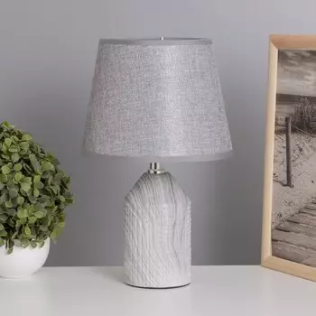 Лампа настольная «Жизель» 140 Вт Е14 серебро 202032 см