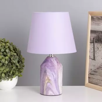 Лампа настольная «Жизель» 140 Вт Е14 сиреневый 202032 см