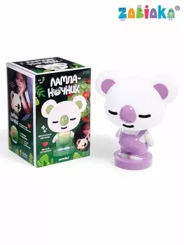 Лампа - ночник «Коала», световые эффекты, работает от сети, МИКС