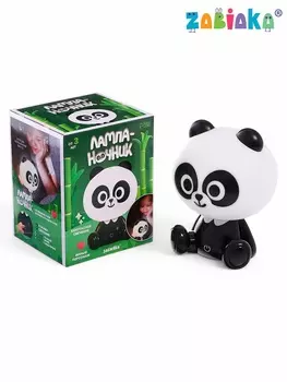 Лампа - ночник «Панда», световые эффекты, работает от сети