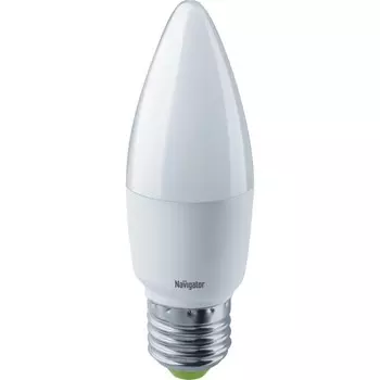 Лампа светодиодная 61 328 NLL-C37-8.5-230-4K-E27-FR 8.5Вт свеча матовая 4000К нейтр. бел. E27 680лм 176-264В NAVIGATOR 61328