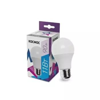 Лампа светодиодная A60 11Вт 6500К E27 220В КОСМОС LkecLED11wA60E2765