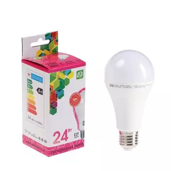 Лампа светодиодная ASD LED-A60 (А65)-standard, Е27, 24 Вт, 230 В, 6500 К, 2280 Лм