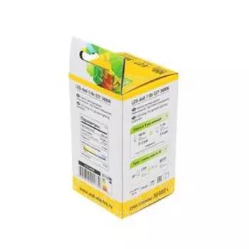 Лампа светодиодная ASD LED-A60-standard, Е27, 11 Вт, 160-260 В, 3000 К, 990 Лм