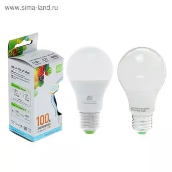 Лампа светодиодная ASD LED-A60-standard, Е27, 11 Вт, 230 В, 4000 К, 990 Лм
