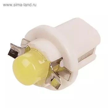 Лампа светодиодная B8.5 12V 1 COB диод BAX10D, Белая Skyway, S08201396