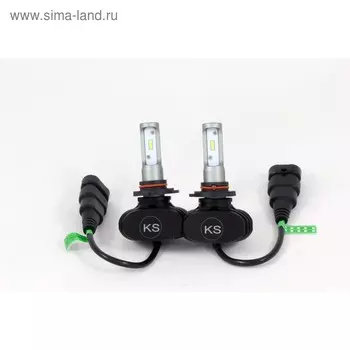 Лампа светодиодная KS-P1-HB3, IP65, Premium High Power, 9-32 В, HB3, 36 Вт, 6500 K, авиационный алюминий, набор 2 шт